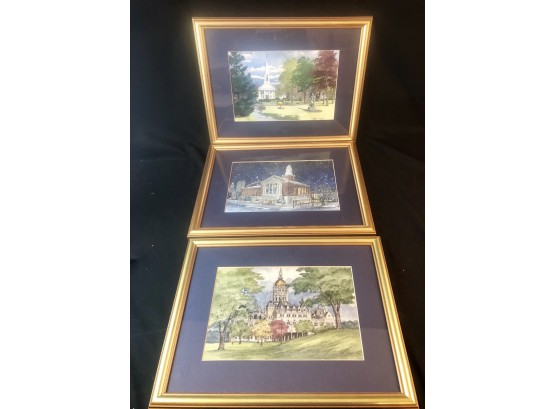 Three Framed Hartford/ Bloomfield Diana Tyler Prints