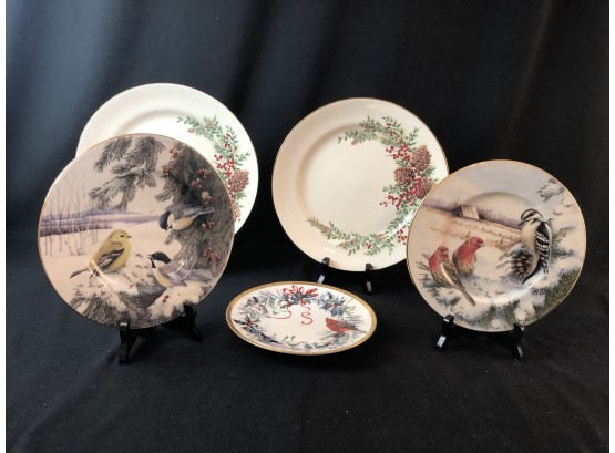 Lenox Plates Including Winter Greetings By Catherine McClung