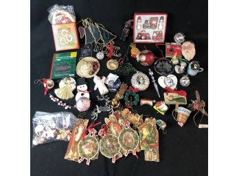 Large Lot Of Christmas Ornaments Lot C
