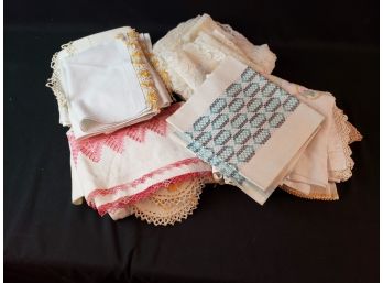 Large Lot Of Assorted Linens