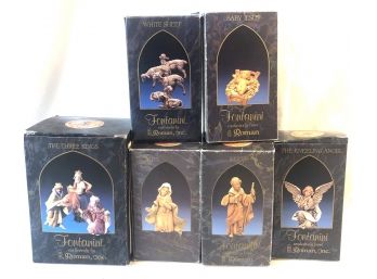 Fontanini Heirloom Nativity Set 5 Inch Collector By Master Sculptor Elio Simonetti Made In Italy.