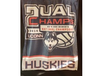 UConn Basketball Flag Men And Women’s National Champions 2014