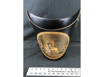 Decorative Metal Bucket  With Loops On Side