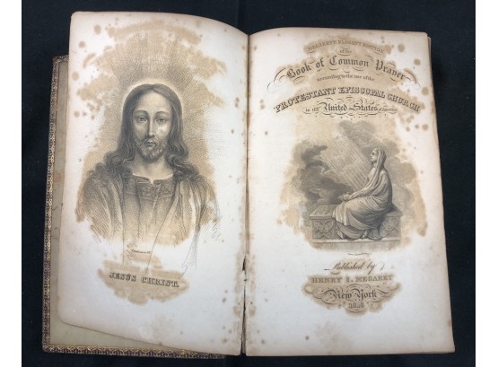 1819 Book Of Common Prayer, 1917 Scofield Bible & Ephemera Found Within