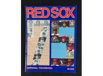 Red Sox Yearbook 1975