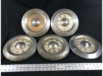 Vintage Ford Chrome Hubcaps