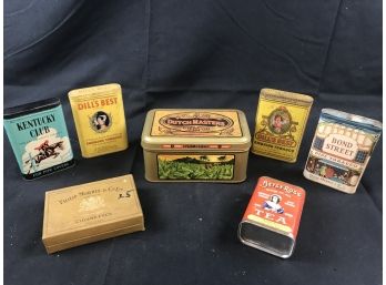 Vintage Tobacco Tins, Cigarette, Cigar, Tea Tin