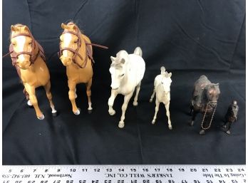Six Horse Figurines