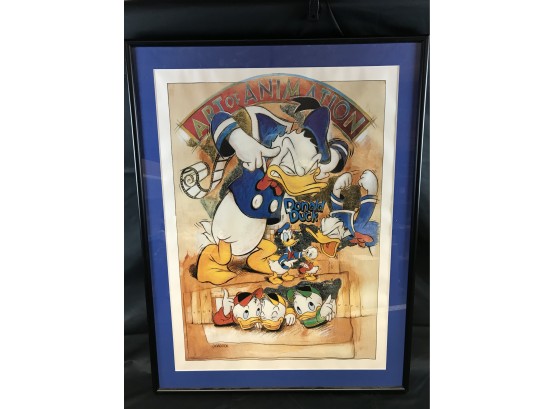 Large Donald Duck Framed Print. Joadoor Disney
