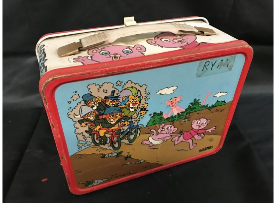 Pink Panther And Sons Metal Lunchbox With Thermos