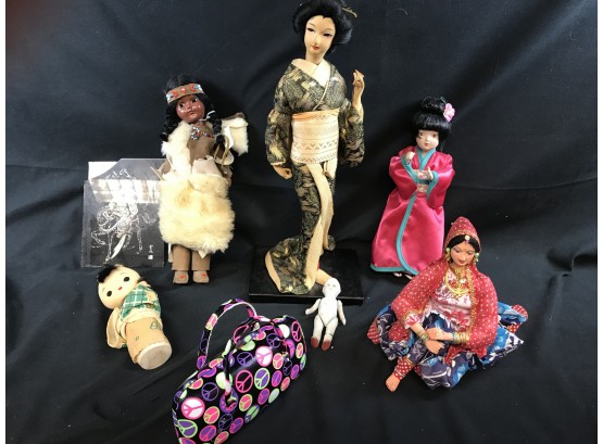 Assorted Dolls, Sunglass Purse