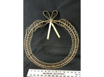 Gold Painted Wire Wreath