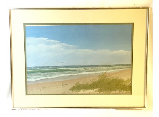 Robert Blazek  1984 'High Head Beach North Truro, Cape Cod' Seascape Painting