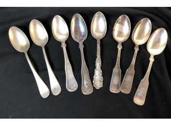 Antique Sterling Silver/ Coin Silver/ Nickel Silver Spoons