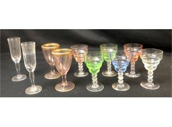 Assorted Cordial Glasses