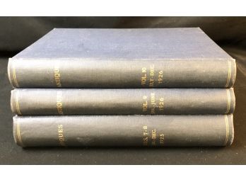 3 Bound Volumes Antiques Magazines 1925-26.