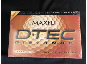 Box Of 15 Maxfli D-Tec Golf Balls- Unopened.