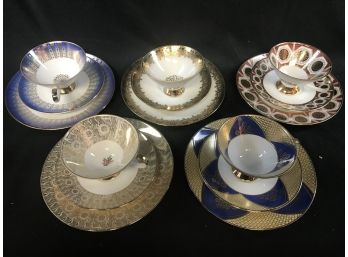 5 Sets- Trios Cup Saucer Plate. By Winterling Kircheniemitz Germany