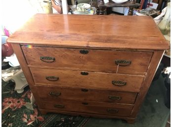 Antique 4 Drawer Dresser. Approximate Size 39 Inches Long By 36 Inches High By 17 Inches Deep