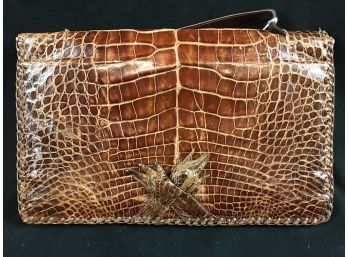 Crocodile Skin Bag, Purse. Circa 1960s
