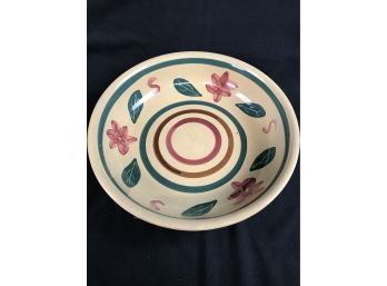 Rare Pattern Watt Pottery Large Serving Bowl 14.75 Inches