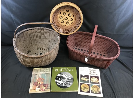 Vintage Baskets And Basket Weaving Books