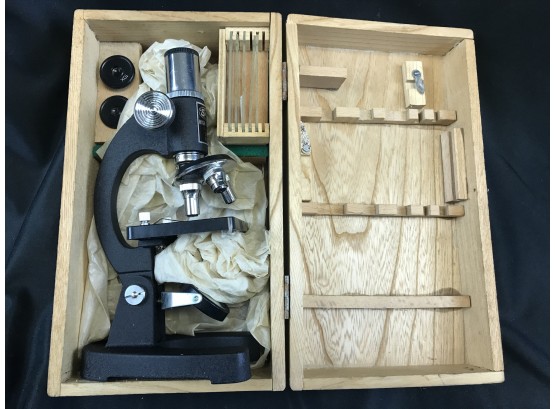 Stellar Microscope Kit In Wood Box