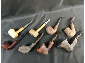 8 Vintage Smoking Pipes