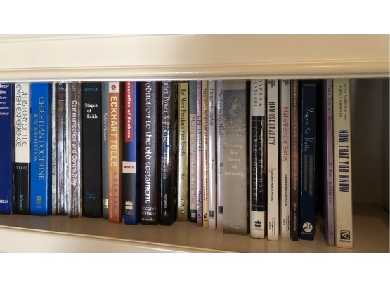 Shelf Of Christian And Religious Books