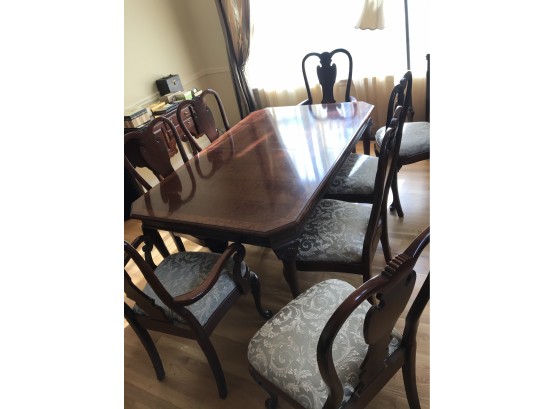Dining Room Table And Eight Chairs