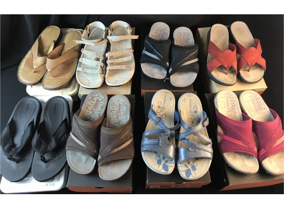 Eight Pairs Of Women’s Size 11 Sandals
