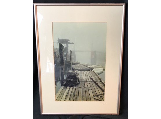 Framed Photo Of Lobster Traps At Perkins Cove