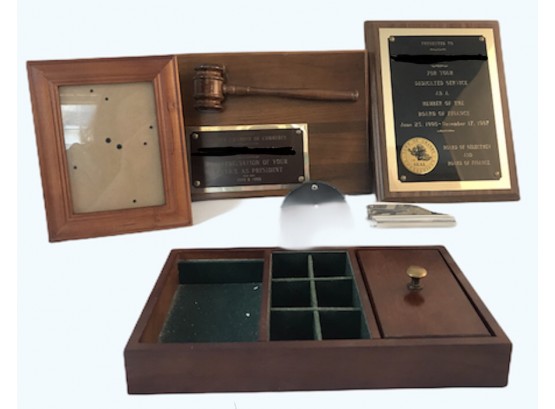Presentation Plaques, Notary Seal, Desktop Organizer, Picture Frame