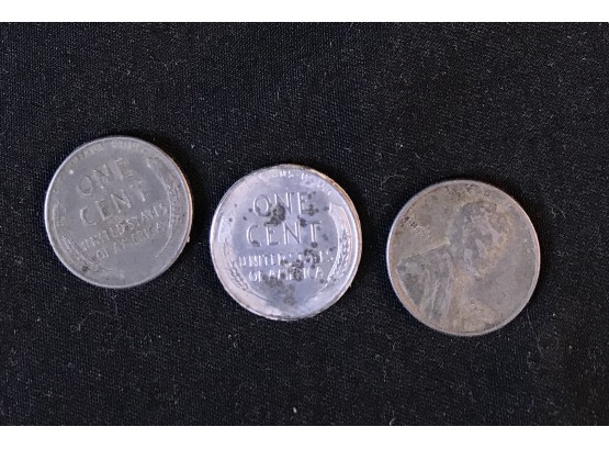 Three Lincoln War Pennies