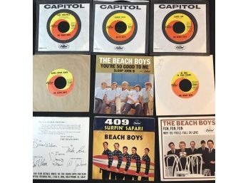 Beach Boys 45s Some With Picture Sleeves