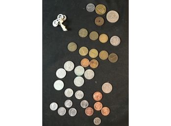 Foreign Coins And Tokens