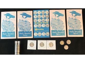 Silver Quarter  Savers And Assorted Silver Quarters