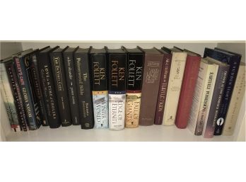 Shelf Of Hardcover Novels