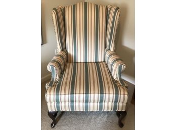 Wing Back Chair And Club Chair With Ottoman