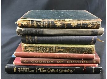 7 Antique Or Vintage Books. See Pictures.