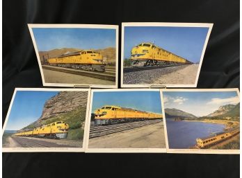 5 Union Pacific Railroad Prints 12 X 11