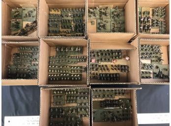Lot 5 - Hand Painted Military Lead Soldiers - Napoleonic French Allies  - 10 Boxes, 100’s Of Figures