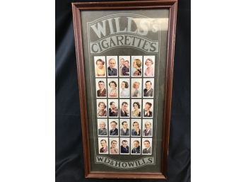 Wills Framed Cigarettes Cards, Circa Late 1930’s-40’s. WD And HO Wills. Size 24” X 12”