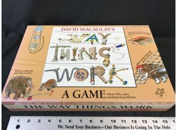 David Macaulays The Way Things Work Game, Where You Solve Mechanical Problems. Get The Kids Off Electronics!