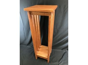 36” High Solid Wood Square Table