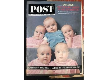 Various Newspaper Articles In Scrapbook About Quintuplets