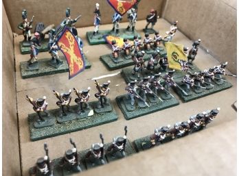 Lot 4 - Hand Painted Military Lead Soldiers  - 1 Box