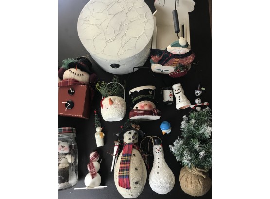 Assorted Christmas Decorations Lot D Snowman