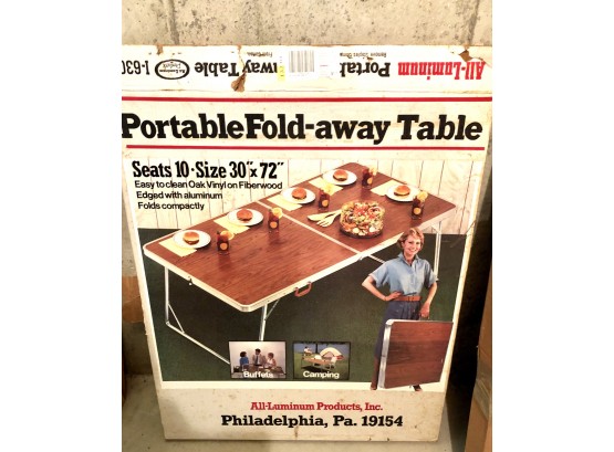 Vintage Portable Foldaway Table