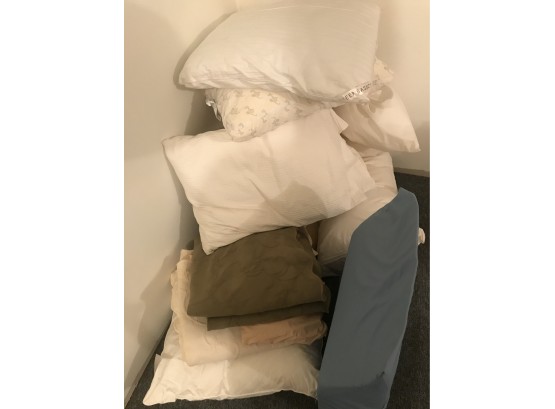 Assorted Large Pillows And Shams